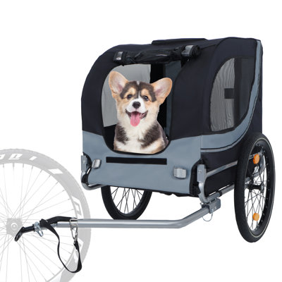 Grande remorque à vélo pliante pour chiens