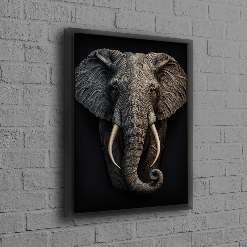 1 Piece Wall Art on Canvas, 20 cm H x 30 cm W, Black Floater Framed