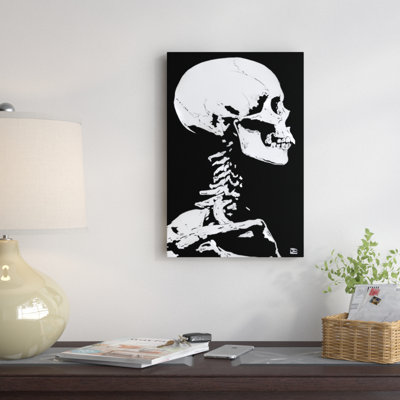 « skeleton », peinture sur toile tendue