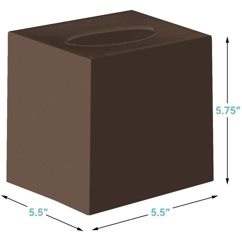 Tissue Box Cover, Brown