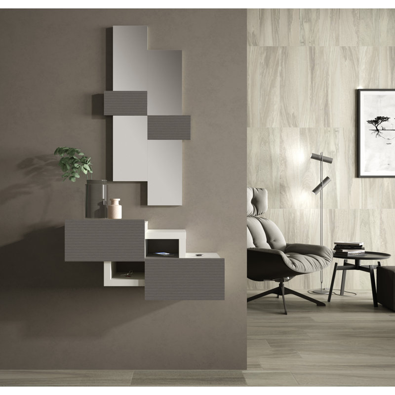 Shoshoni Hall Tree 213.36cm Wide, Grey/White