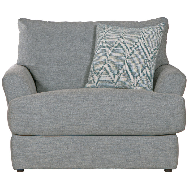Fauteuil Huckabee, 100 % polyester bleu