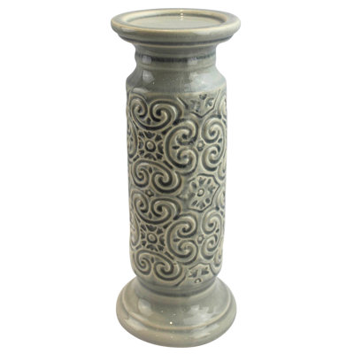 Chandelles en céramique scroll