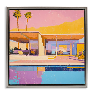 Cadre flottant Vivid Villa at Sunset, design par Walker Noble