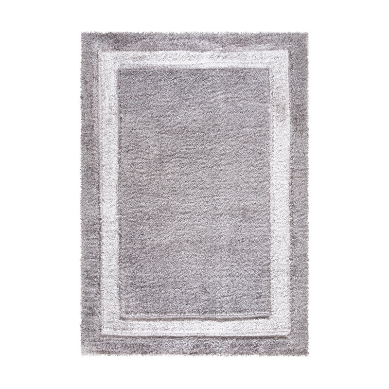 Trani Extra Large Thick Dark Grey Shaggy Rugs Soft Area Carpet Living Room Bedroom Hallway Runner, Rectangle 160 x 230cm