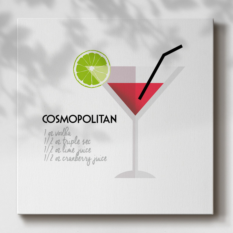 " Classic Retro Cosmo ", 8" H x 8" W x 1.5" D