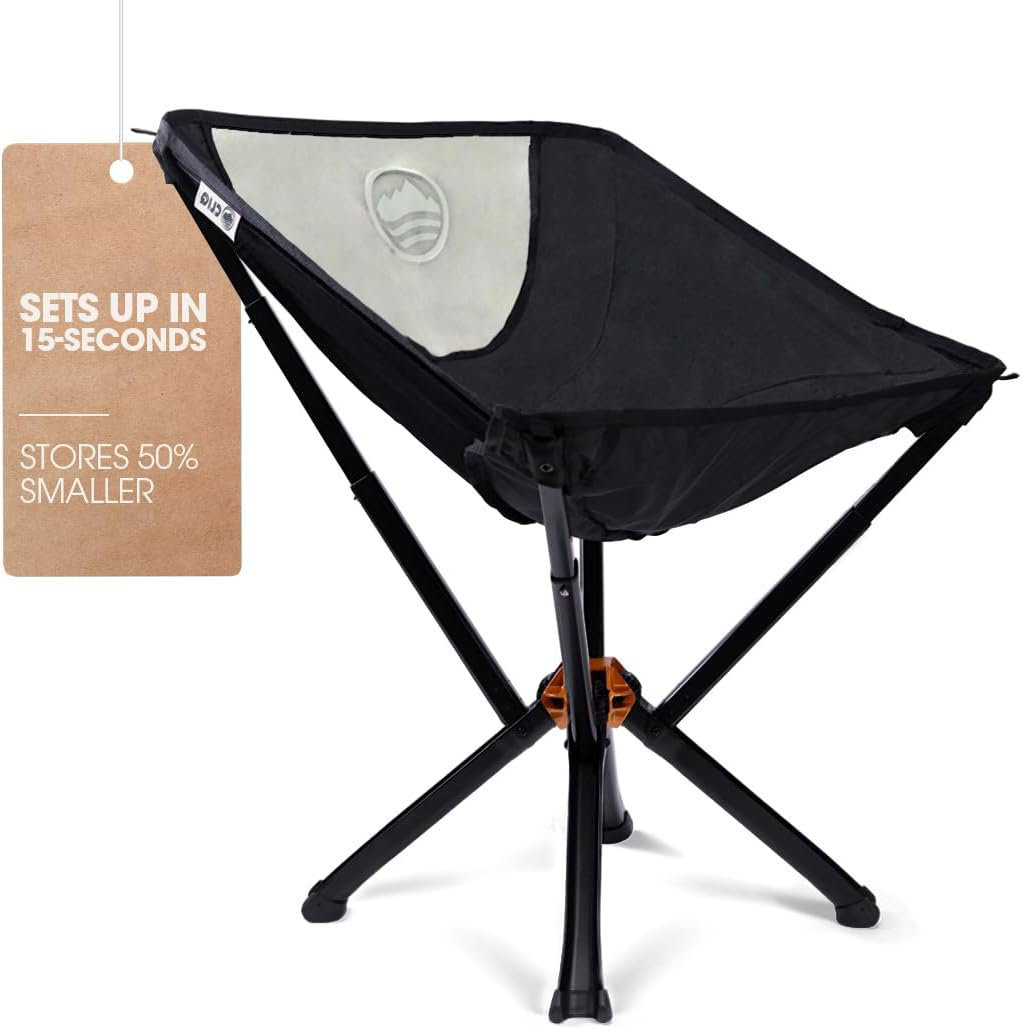 INKEDZ Portable Camping Chair - Collapses to Size of Water Bottle ...