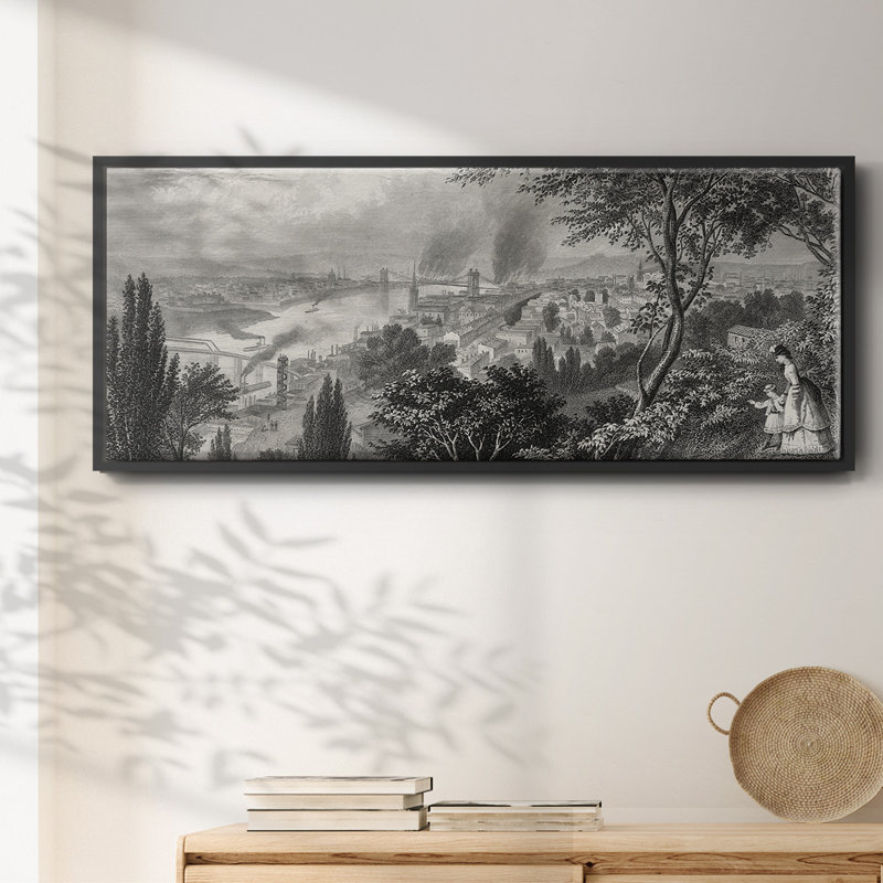 City of Cincinnati - Toile encadrée, H 12 po x l 30 po