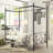 1Pc Twin Platform Canopy Bed