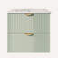 Meuble-lavabo mural moderne de 2 pouces avec 2 tiroirs - idéal pour les petites salles de bain-2026878992