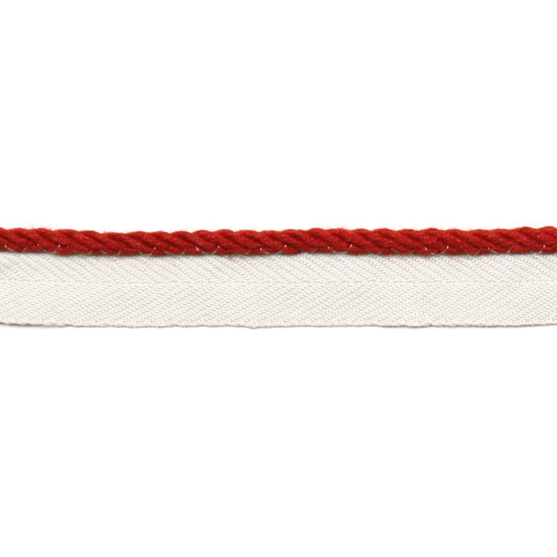 Tissu de bataille the le lin micro cable, Rouge