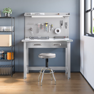 Seville Classics UltraHD 48'' W Stainless Steel Top Workbench