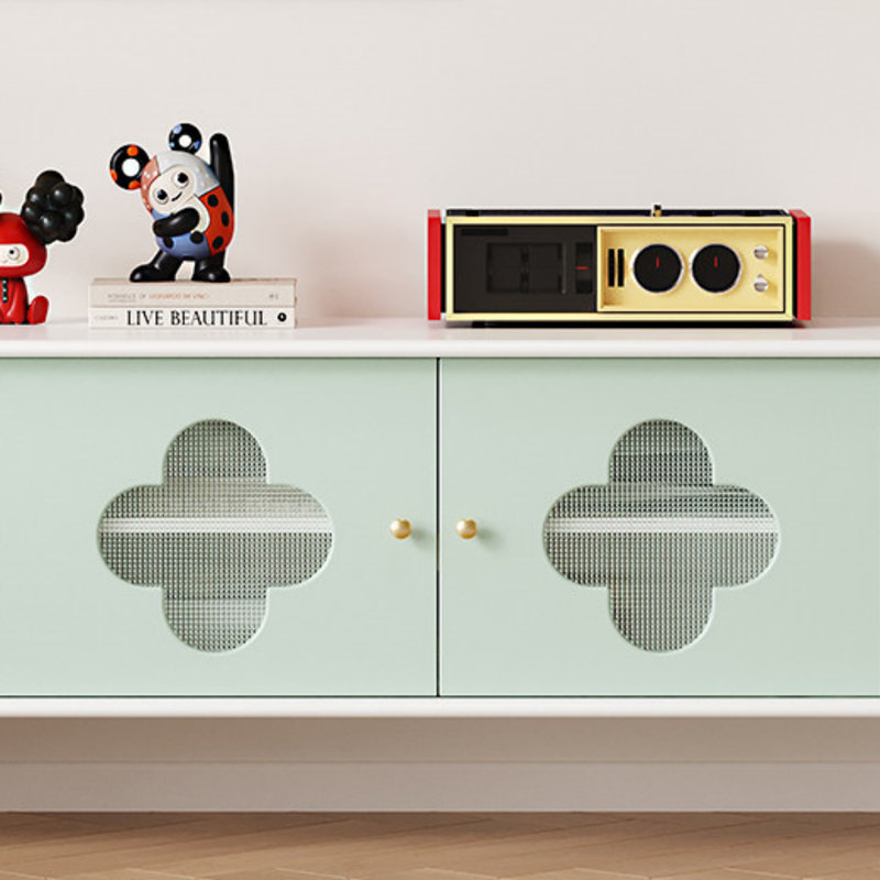 Meuble télé Creative Minimalist, H 22,44 po x L 86,61 po x l 15,75 po