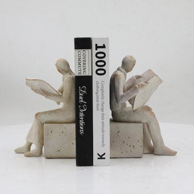 Abstract Man And Lady Bookends, Set Of 2