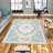 Luxurious Woven Area Rug, 5.9 x 9.2 ft, 100% Polyester, Antibacterial | Non-Slip PVC Felt Dot Underside, 0.3 in Pile Height | Machine Washable, 3D Digital Print, Perfect for Living Room & Bedroom Décor-202414141