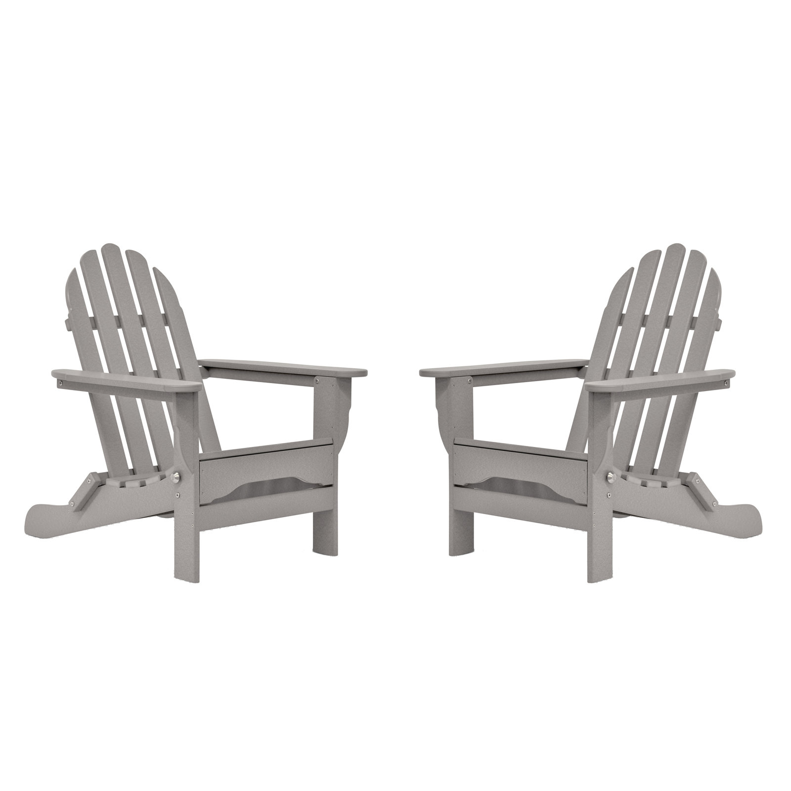 Leighton Outdoor Adirondack Chair, Light Gray