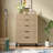 Modern 5 Drawer Dresser of Chest,Storage Organizer For Bedroom, Living Room