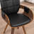Braiden Swivel Faux Leather Dining Chair-610463322