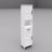 White Freestanding Linen Cabinet，Tall Bathroom Cabinet with 2 Doors, 1 Drawer & 1 Open Shelf – Adjustable Shelves -1869221496