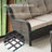 Dahlyla 6 - Person Outdoor PE Wicker Sectional Seating Group with Fire Pit and Cushions-1440582929-1440582934
