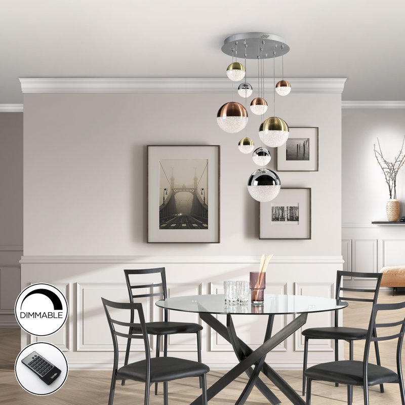 Avocet 9 - Light LED Cluster Pendant