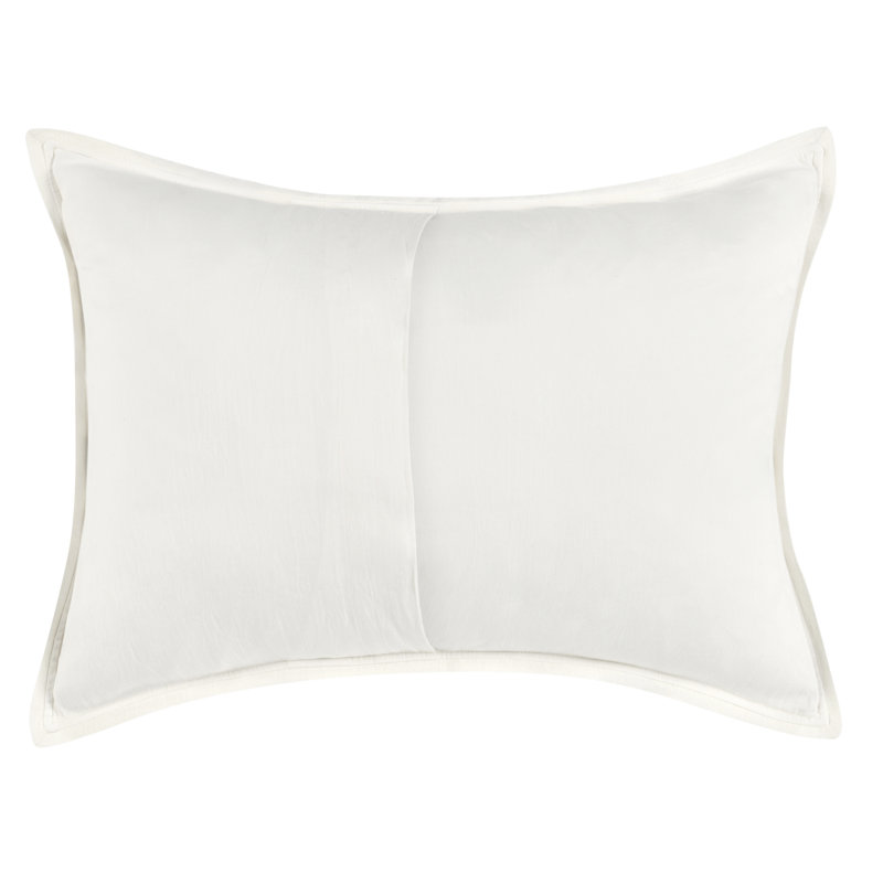 Talia Linen Pillow Sham, Queen, Ivory