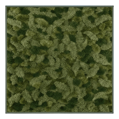 Tapis vert botanique lavable à la machine
