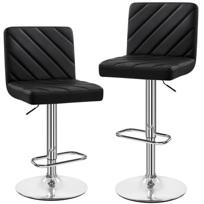 Height Adjustable Swivel Bar Stool 