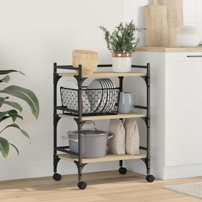 Engineered Wood Bar Cart