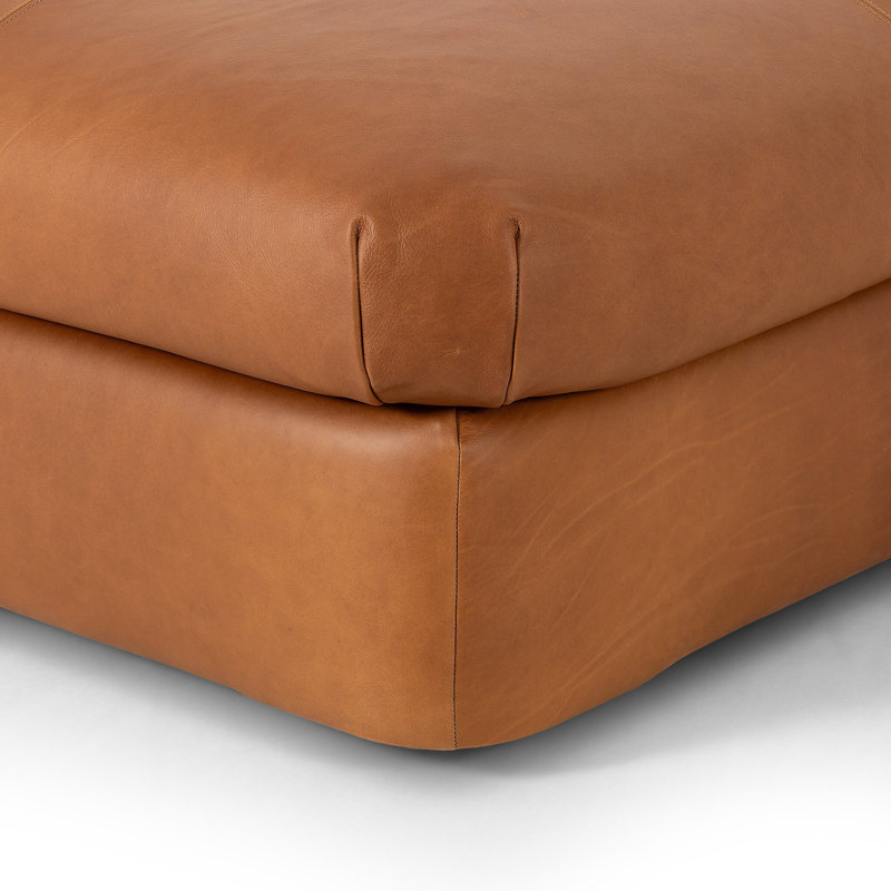 Saldana Leather Chaise