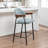 Devane Upholstered Counter Stool With Armrest-123161716