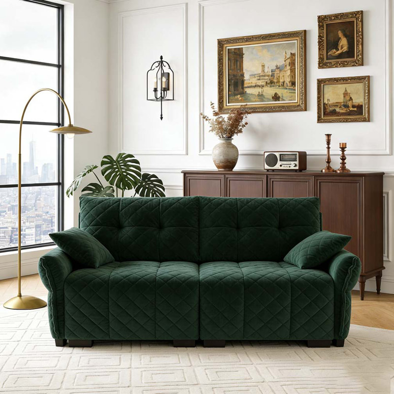 Two-Seater Sofa, Green