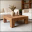 Table basse en bois massif avec grain naturel pour des espaces de vie confortables-997441587