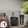 Clea Modern 2-Drawer Nightstand w/ Open Shelf - Bedside Table W17.7'