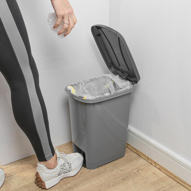 Rebrilliant Plastic Decorative Bin, 40cm H x 32cm W x 23cm D