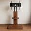 2 Tier Wooden Adjustable TV Floor Stand With 2 Shelves