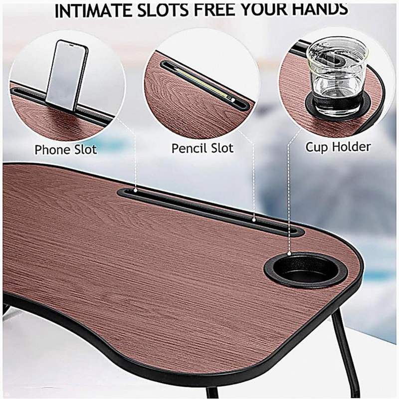 Bureau portable, Brun / Noir