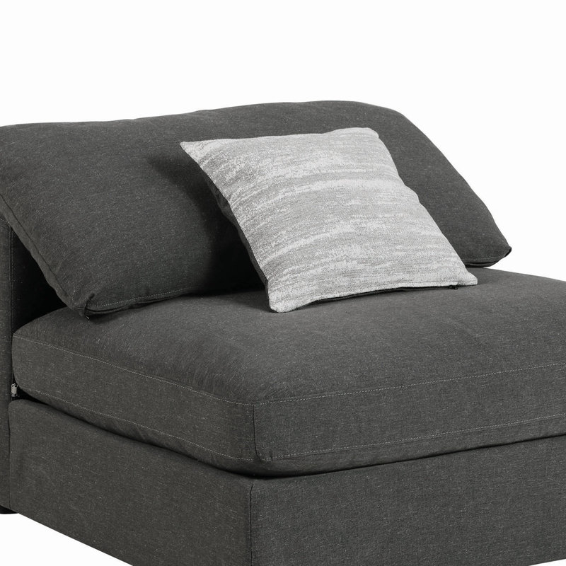 Chaise rembourrée Serene Beige, Noir