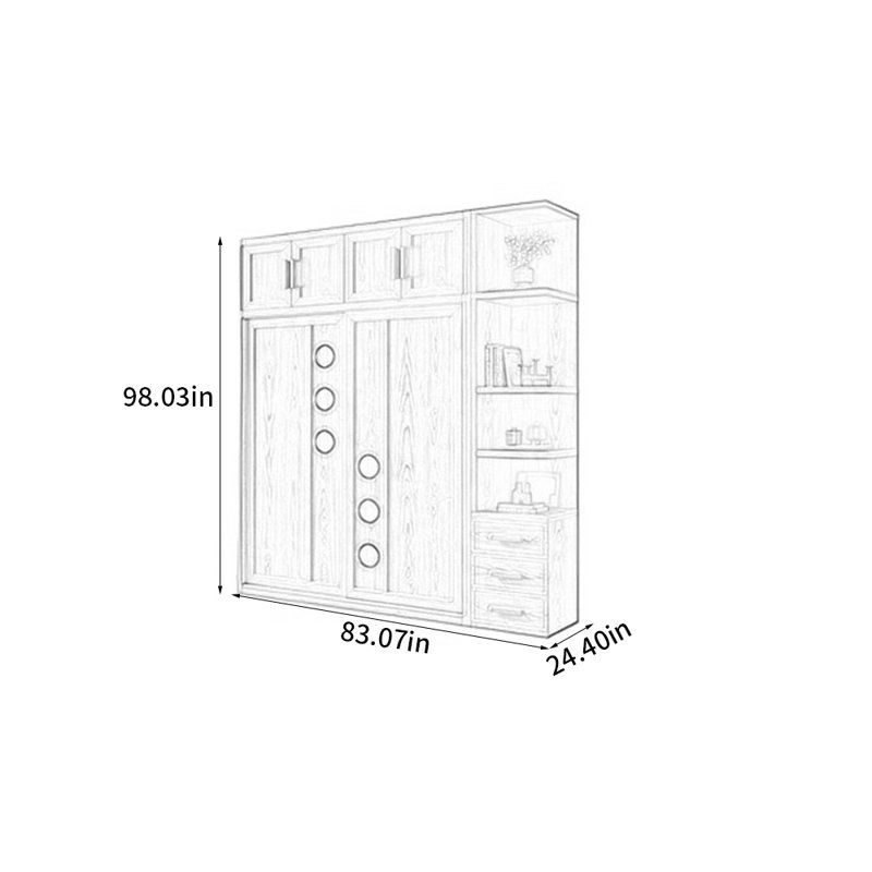Krikoris, H 98,03 po x l 83,07 po x P 24,4 po