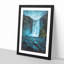 Waterfall Path In Iceland - Single Picture Frame Painting on MDF-56854496-56854494