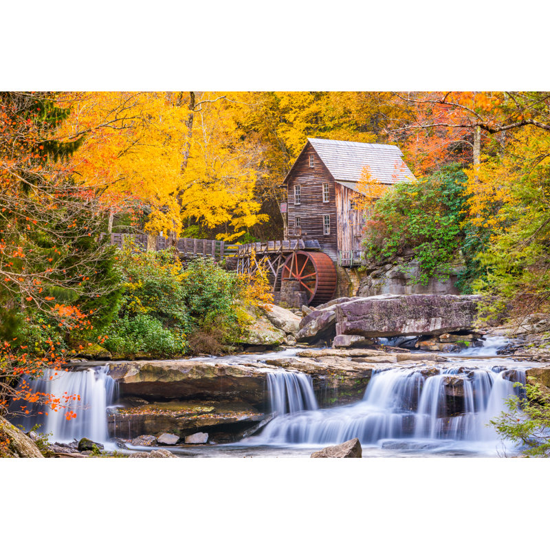 Adeele Glade Creek Grist Mill sur toile, H 20 po x l 30 po