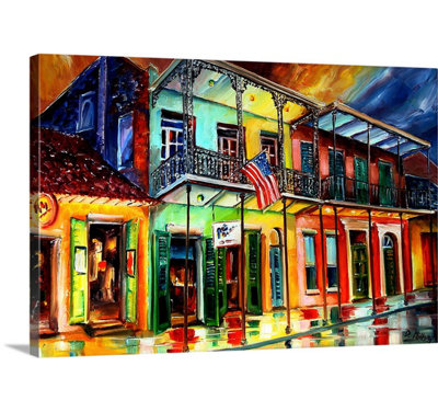 «Dacian Down on bourbon Street» par Diane Millsap, reproduction d'art sur toile