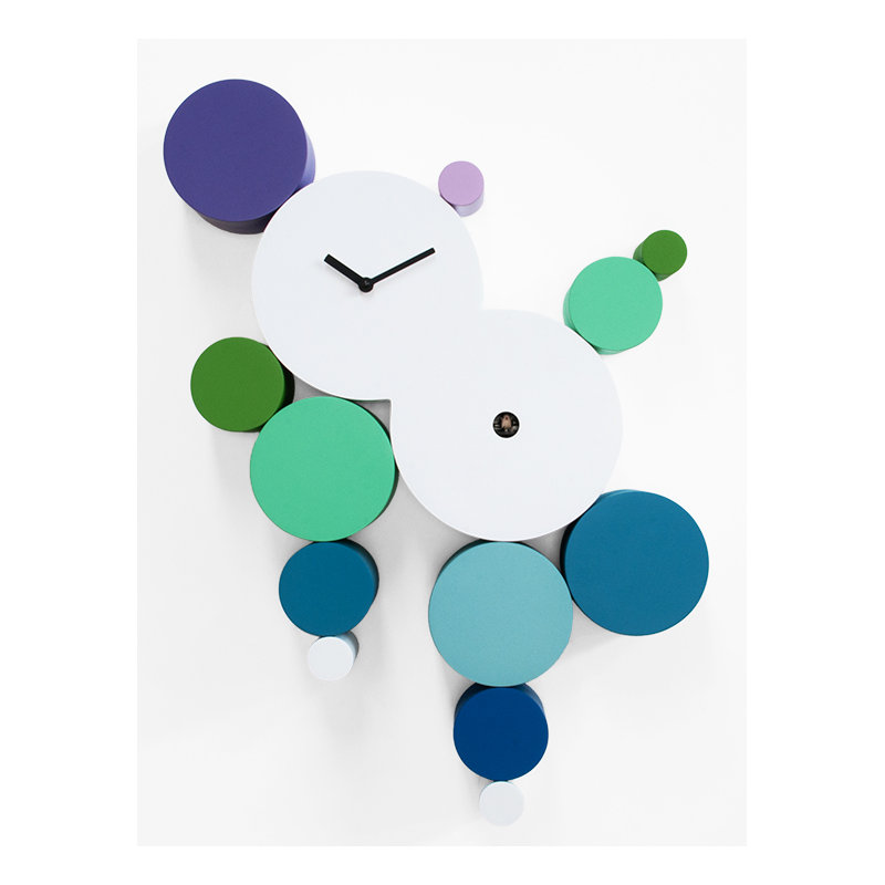 Eduardo Wood Wall Clock, Cold