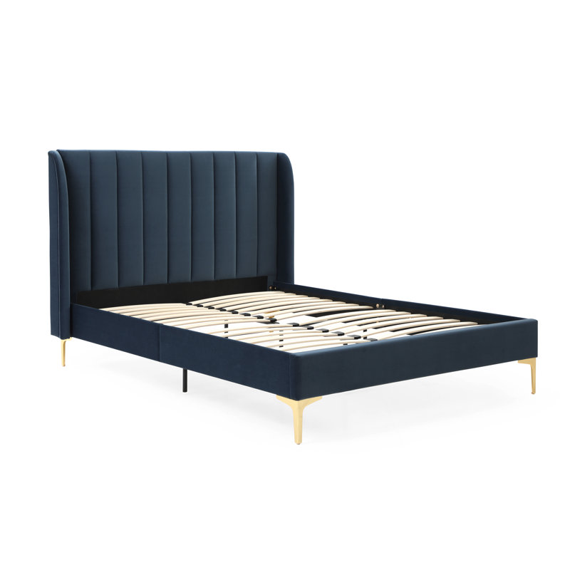 Iva Upholstered Bed, Ink, King (5')