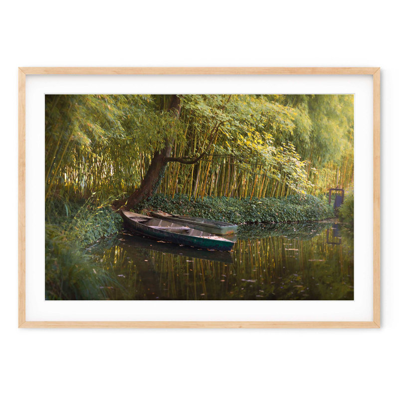 Monet Rowboats, Natural, 29" H x 40" W