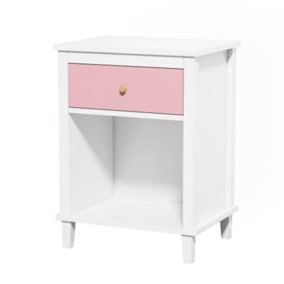 Table de chevet moderne minimaliste avec un tiroir et une tablette