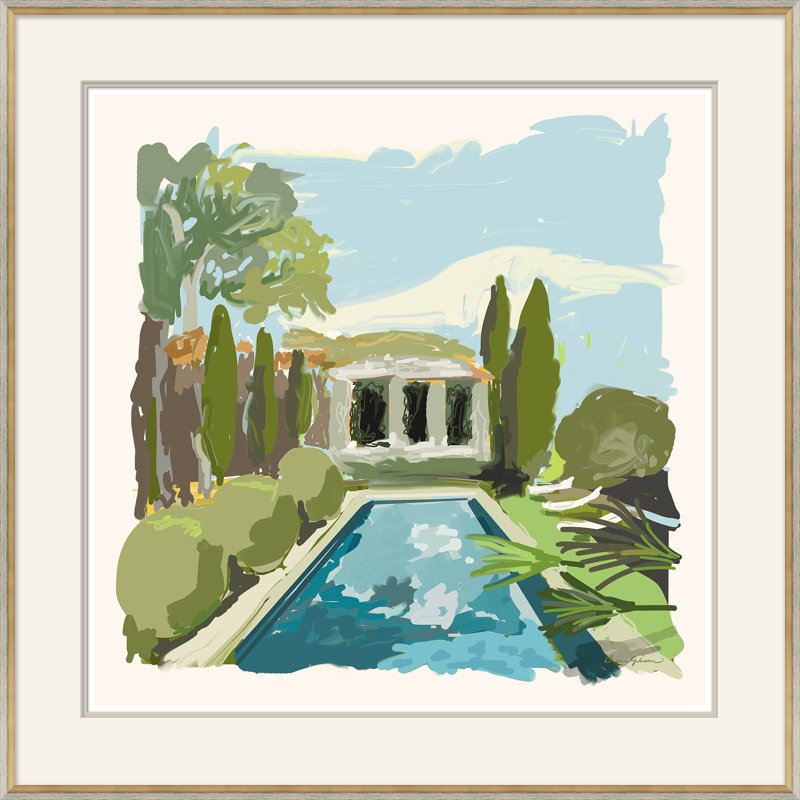 Pool House Print by Dana Gibson