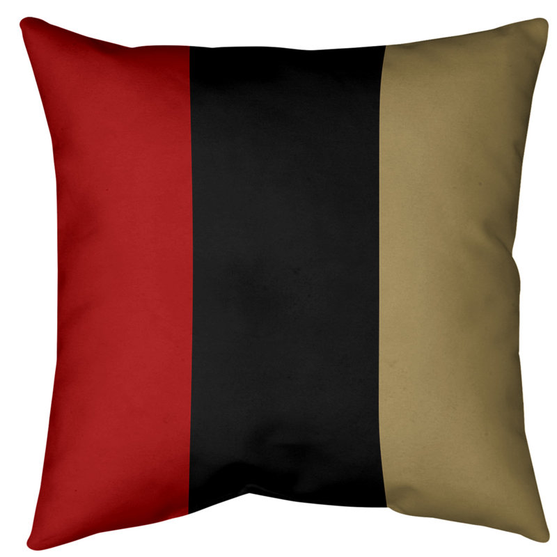 Housse de coussin jeté , 14 po x 14 po, Noir, Polyester filé