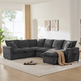 110*86" Modern U Shape Modular Sofa