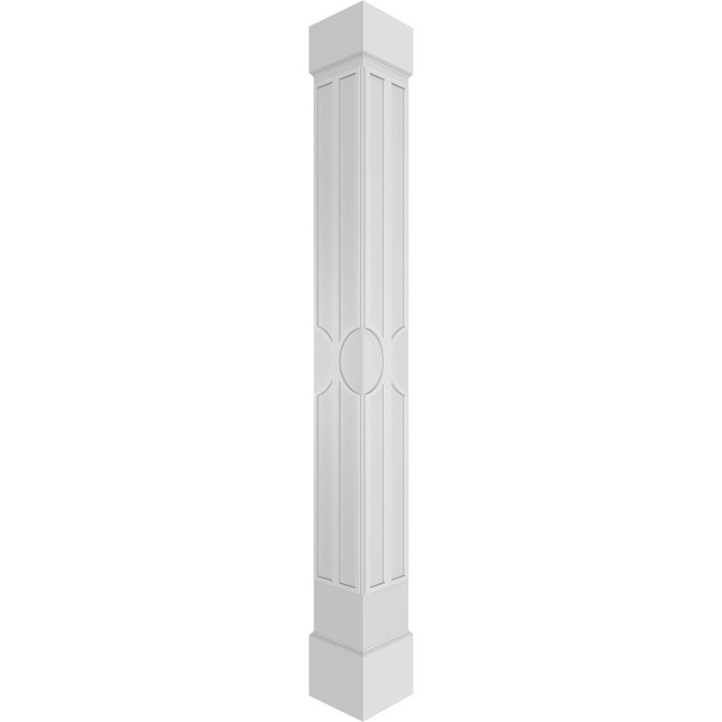 Colonne carrée Custerman, H 108 po x l 11 5/8 po x P 11 5/8 po